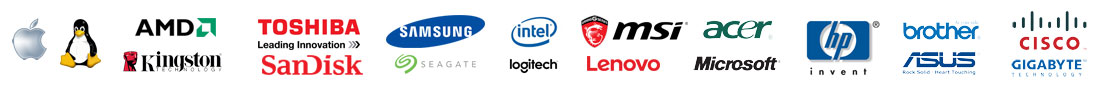 LogoBar Just a few of the Top Quality Name Brands NBCS uses!